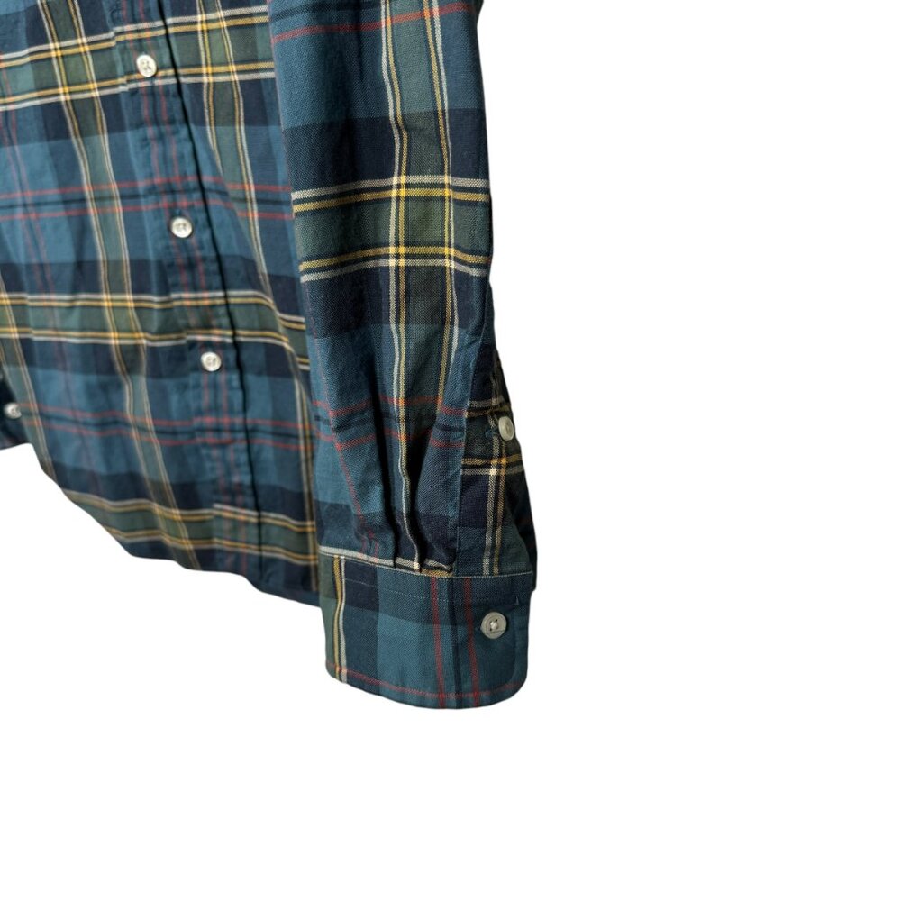 Ralph Lauren Button Down Shirt Mens Small Blue Plaid Red Pony Preppy - Picture 6 of 9